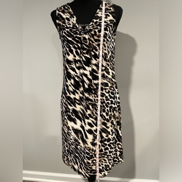 ๐ Dana Buchanan Leopard Print Dress Size Small - Picture 7 of 8